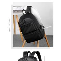Mochila de 14 pulgadas para hombre Mochila de viaje de gran capacidad Color sólido - details 0