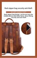 Bolso vintage para mujer, mochila de cuero de gran capacidad para viajes diarios, mochila para mujer, compras - details 2