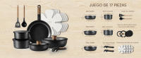 CAROTE Ollas y Sartenes Antiadherentes,Set de Cocina 17 piezas Conjuntos de Cocina, 17 piezas Juego de Ollas y Sartenes Antiadherentes - details 10