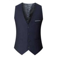 2025 Primavera y novedad de verano, moda británica, traje para hombre, chaleco ajustado, chaleco para hombre, traje de estilo coreano, Clip de caballo - details 2
