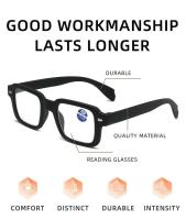 Gafas cuadradas de plástico para ordenador de lectura para mujer, luz azul, presbicia+1,0+1,5+2,0 - details 2