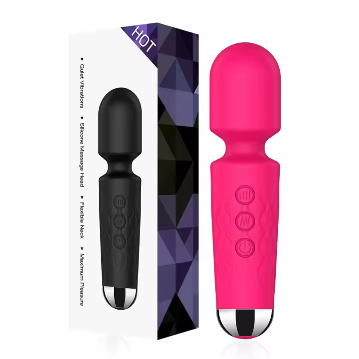Vibrador AV Potente de 20 Velocidades Estimulador Mágico de Wand para Mujeres - 1