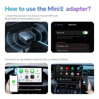 Mini 2 en 1 con cable a adaptador inalámbrico Carplay Android Auto Smart Car AI Box - details 1