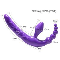 Leten Vibrador Estrapless Juguete para Adultos de Doble Penetración Beads Anal - details 7