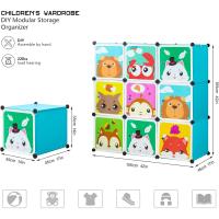 Armario Infantil Modular con Dibujos Animados Estantería Portátil para Ropa, Zapatos, Juguetes - details 2