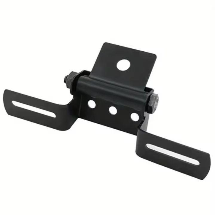 Soporte de Matrícula de Motocicleta Plegable Universal Soporte de Luz Trasera Ajustable para Reemplazo - 1