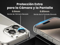 UGREEN Crystal Clear Original Protection Series Funda de teléfono mejorada para iPhone 15, iPhone 15 Pro, iPhone 15 Pro Max, transparente - details 3