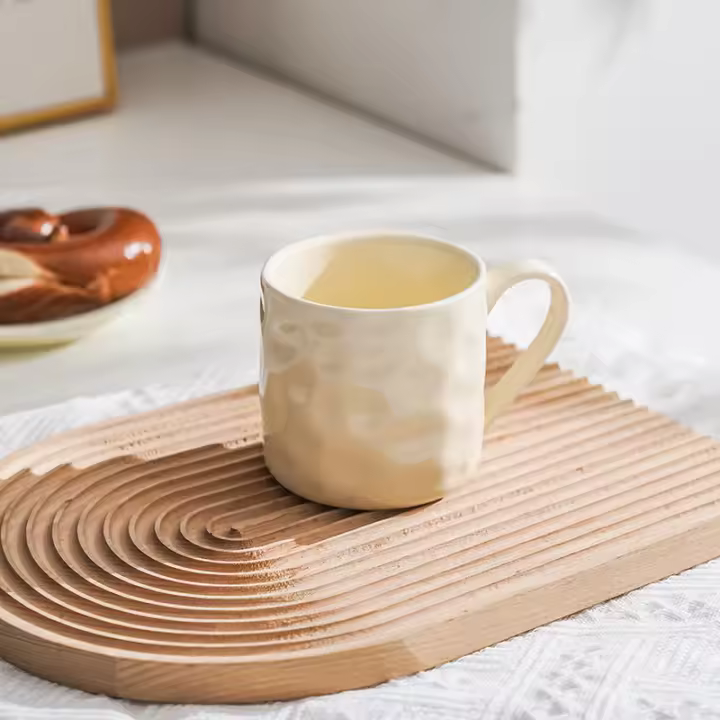 Taza de cerámica de alto valor ins viento desayuno taza Internet celebridad crema viento pareja taza de agua hogar taza simple - 1