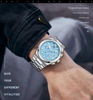 Reloj de Pulsera de Acero Inoxidable Estilo Casual Multifuncional Chronógrafo de Cuarzo - details 4