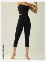 Pantalones Capri de melocotón móvil, pantalón de Yoga de cintura alta, suave, Fitness, recortado con bolsillo, ACT - details 16