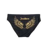 Jessborn bañador triangular con estampado de alas para hombre, traje de baño sexy de cintura media, ropa de baño de verano para playa y primavera - details 4