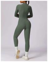 Monos de Sport de Manga Larga Conjunto de Yoga para Mujeres Traje Deportivo de Un Piez - details 4