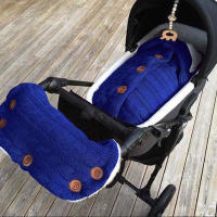 Saco de dormir de punto grueso para bebé, forro de Cachemira de imitación infantil, envoltura para recién nacido, manta para cochecito de niño - details 31