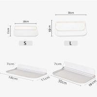 Nuevo estante plegable de pared sin perforaciones, montado en la pared, estante flotante de plástico para el hogar y el baño, soporte. - details 7