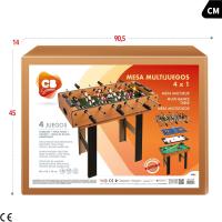 Mesa de Juegos Conversible de Madera Futbolín y Billar en Uno 12 Juegos para Niños y Adultos - details 15