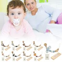 Portaclips de Chupete de Madera de Haceda con Bolsa de Almacenamiento Soporte de Chupete de Animal de Dibujos Animados para Bebés Productos Normales - details 4
