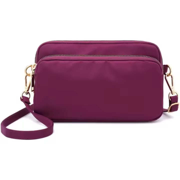 Bolso bandolera para mujer, bolsos ligeros, bolso de hombro pequeño de nailon - 1