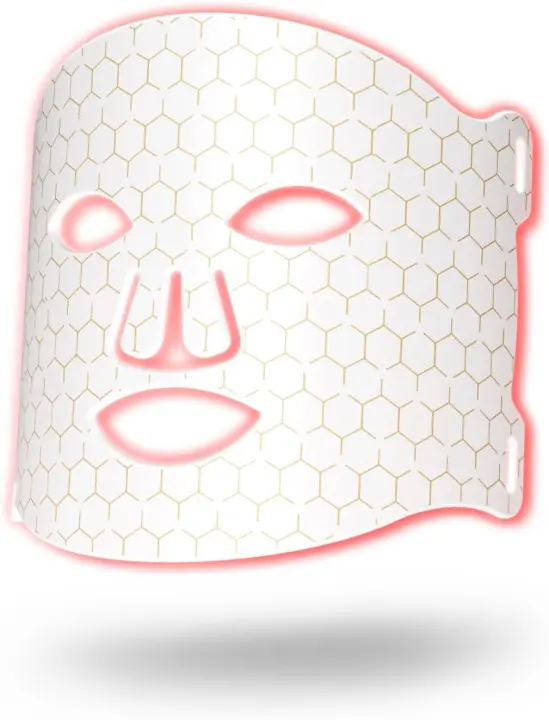 Máscara de terapia de luz roja para la cara, terapia de luz de máscara facial LED de 7 colores, máscara facial LED recargable para eliminación de acné antiarrugas antienvejecimiento, cuidado de la piel profesional en casa - 1