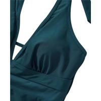 New Sexy Deep V One Piece Swimsuit Women Mesh Backess Swimwear Female Monokini Bathers Bathing Suits Summer Beach Wear - details 17