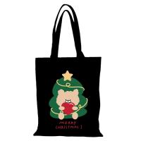 El bolso de mano de lona con dibujos animados para mujer, bolsos de regalo de Feliz Navidad y Año Nuevo, bolso de hombro para mujer, bolso de compras ecológico para hombre - details 8