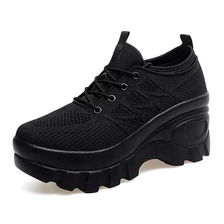 Primavera y otoño de malla de suela suave transpirable de un pedal zapatos casuales para mujer zapatos para caminar zapatos de mujer de gran tamaño. - 1
