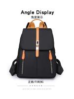 Mochila Oxford negra impermeable para mujer, bolso escolar antirrobo de gran capacidad, bolso de viaje, bolso de hombro - details 21
