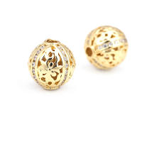 Cuentas de Espaciador de Barril de Brass Dorado de 18K Accesorios de Joyería DIY para Mujeres - details 12