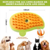 Cepillo de depilación para mascotas, Cepillo de masaje eléctrico con pulverizador para gatos y perros - details 9