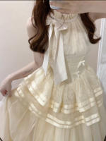Elegante Vestido de Verano Qianjin Estilo Francés de Alta Gama con Luz de Luna Blanca - details 3