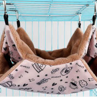 Hamaca colgante para jaula de mascotas, saco de siesta, cama para ardilla, hámster, jugando a dormir - details 5