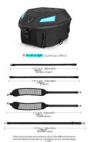 MOTOCENTRIC Luz LED multifunción Bolsa de asiento trasero para motocicleta Bolsa trasera de motocross de gran capacidad Mochila impermeable para motocicleta Ligera - details 16
