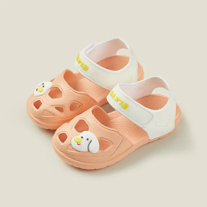 Zapatos con agujeros para niños Sandalias con cabeza de bolso para niñas Sandalias con agujeros para niños Zapatos de playa - 1