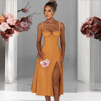 2025 Primavera/Verano nueva moda encaje Casual Slim fit Open Top Strap vestido de gama alta para mujeres - details 2