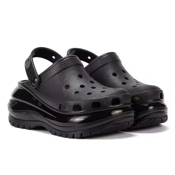 Cro Classic Mega Crush Clog - Sandalias Negeras para Mujer - Suela Crush Extra Gruesa - 1