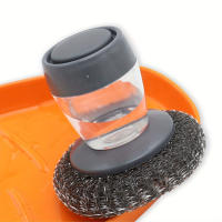 Cepillo de Limpieza Multifuncional con Esponjas de Acero Inoxidable 1pc Muebles y Baño Cepillo de Dishwashing con Bolas de Alambre - details 2