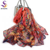 BYSIFA 4 Momme Bufanda de seda de morera 100% para mujer, suave y ligera, estilo chino, diseño de peonía, chal protector solar de verano, envoltura de playa para cubrir - details 6