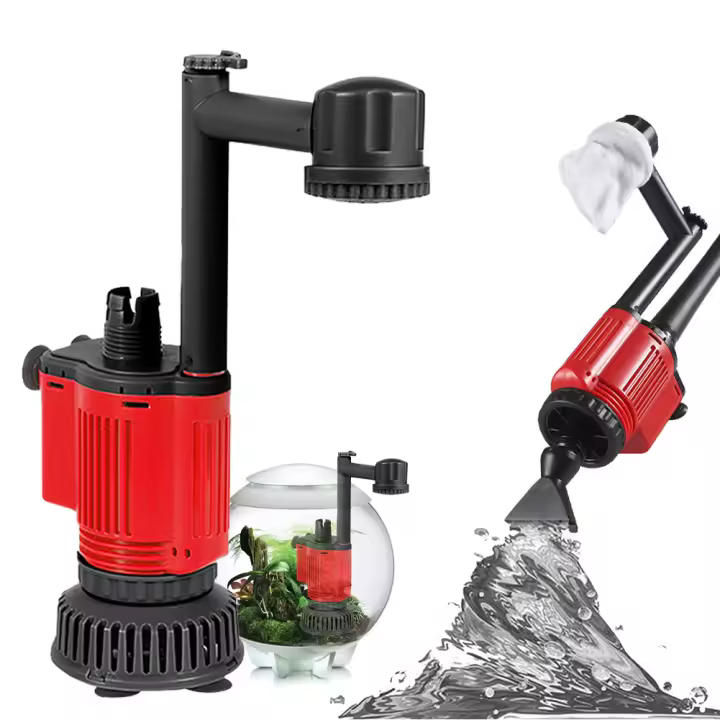 Limpiador automático de grava para acuario 28W 220V bomba eléctrica de cambio de Tanque De Agua para peces aspiradora de sifón ducha de agua y arena - 1