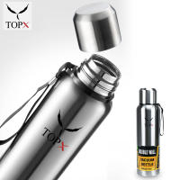 Large-capacity Thermos Cup 304 Stainless Steel Outdoor Portable Mountaineering Sports Water Bottle with Rope500/1500ml - details 7