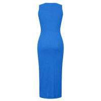 Nueva moda informal de verano para mujer, tela sin mangas, cuello redondo, vestido negro, paquete femenino, caderas, vestidos elegantes para fiesta en la playa - details 13
