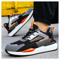 Zapatos de trabajo con punta de acero, zapatillas de seguridad antiperforación con protección, antideslizantes, ligeras - details 1