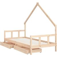Estructura de Cama Infantil con cajones Madera de Pino 80x160cm - details 68