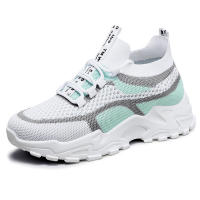 Zapatos de papá ligeros, transpirables, de punto tejido con suela suave para mujer, nueva moda de verano 2025 - details 4