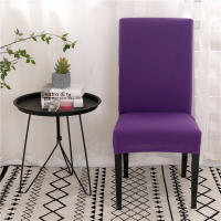 Cubierta de Silla de Spandex Ajustable Colores Sólidos para Comedores y Cocinas - details 10