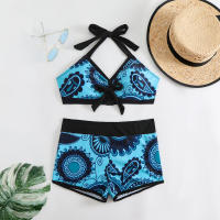 Nuevo traje de baño de dos piezas, bikini estampado de talla grande, traje de baño para mujer - details 10