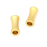 Cuentas de Pulsera de Brasso Dorado Mate Forma de Cilindro Ideal para Hacer Joyería DIY - details 26