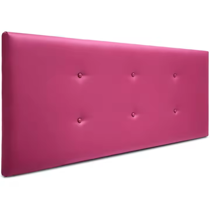 Cabecero de Cama tapizado en para Camas de 90 y 105 (115 x 120 cm) Polipiel Morado - 1