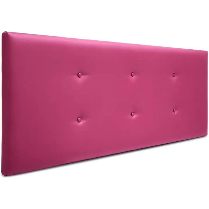 Cabecero de Cama tapizado en para Camas de 90 y 105 (115 x 120 cm) Polipiel Morado - 1