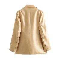 Chaqueta de Moda de Primavera para Mujer Blazer de Manga Larga con Abajo Dorado - details 2