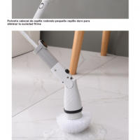 Cepillo de limpieza eléctrico recargable Mango largo, sin cable, ideal para el hogar, la cocina, el baño, el inodoro - details 11