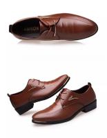 Zapato Social De Negocios Marrón, Zapatos Formales Negros Para Hombre, Traje Informal De Cuero Para Fiesta, Tendencia 20224, Elegante Y Clásico, Oficial Nuevo - details 4